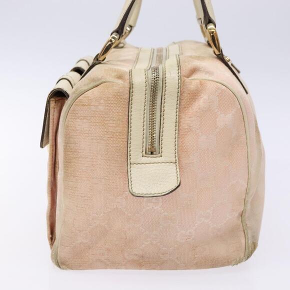 GUCCI GG Canvas Abbey Hand Bag Pink Gold - Picture 4 of 13
